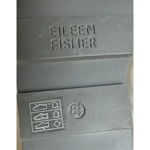 Eileen Fisher Buoy Suede Criss Cross Close Toe Wedge Platform Sandals 8 1/2 - Picture 8 of 13